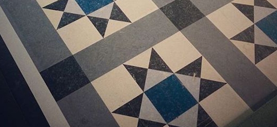 Carpet tiles in a high-rise office